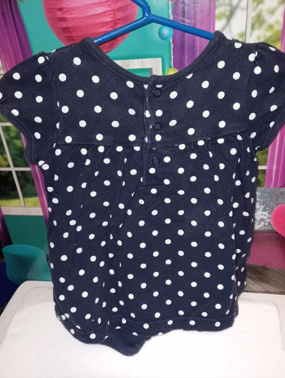 Carter's polka dot outfit & wonder nation top 12m